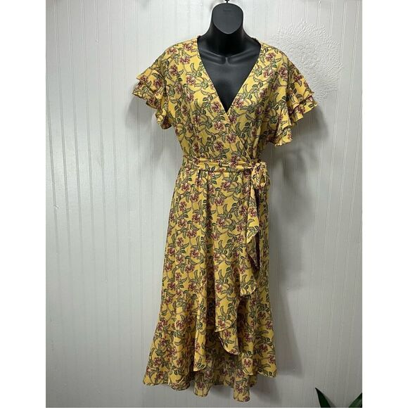 MAX STUDIO Short Sleeve Wrap Dress - Picture 2 of 7